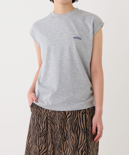 THOUSAND MILE（サウザンドマイル）の「THOUSAND MILE/サウザンドマイル FRENCH SLEEVE TEE Tシャツ（Tシャツ/カットソー・レディース・ホワイト/グレー/ブラック・FREE）」の3枚目の写真