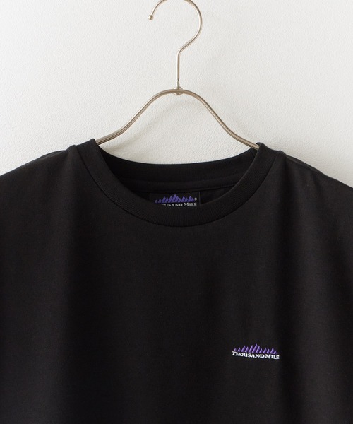THOUSAND MILE（サウザンドマイル）の「THOUSAND MILE/サウザンドマイル FRENCH SLEEVE TEE Tシャツ（Tシャツ/カットソー・レディース・ホワイト/グレー/ブラック・FREE）」の12枚目の写真