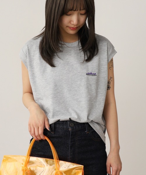 THOUSAND MILE（サウザンドマイル）の「THOUSAND MILE/サウザンドマイル FRENCH SLEEVE TEE Tシャツ（Tシャツ/カットソー・レディース・ホワイト/グレー/ブラック・FREE）」の22枚目の写真