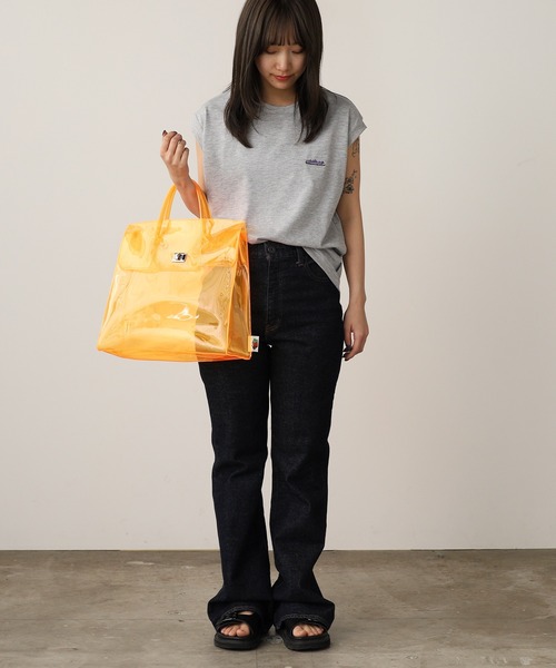 THOUSAND MILE（サウザンドマイル）の「THOUSAND MILE/サウザンドマイル FRENCH SLEEVE TEE Tシャツ（Tシャツ/カットソー・レディース・ホワイト/グレー/ブラック・FREE）」の21枚目の写真
