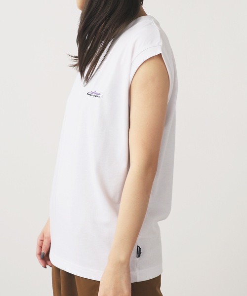 THOUSAND MILE（サウザンドマイル）の「THOUSAND MILE/サウザンドマイル FRENCH SLEEVE TEE Tシャツ（Tシャツ/カットソー・レディース・ホワイト/グレー/ブラック・FREE）」の8枚目の写真