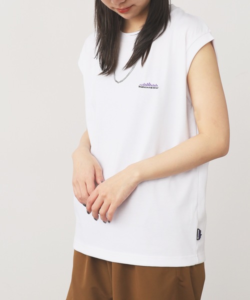 THOUSAND MILE（サウザンドマイル）の「THOUSAND MILE/サウザンドマイル FRENCH SLEEVE TEE Tシャツ（Tシャツ/カットソー・レディース・ホワイト/グレー/ブラック・FREE）」の20枚目の写真