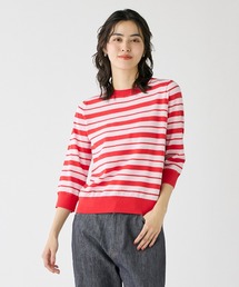 I.T.'S international | HT Cotton5分袖ボーダーニット(Tシャツ/カットソー)