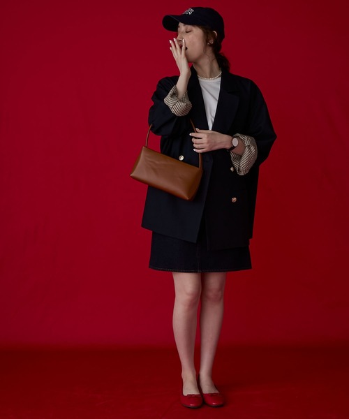 BONLECILL Marche（ボンルシールマルシェ）の「【BONLECILL Marche】2wayシームレスワンハンドルバッグ／クラッチバッグ（ハンドバッグ・レディース・バーガンディー/キャメル/グリーン/ブラック・FREE）」の16枚目の写真