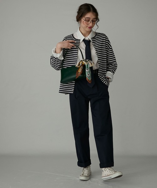 BONLECILL Marche（ボンルシールマルシェ）の「【BONLECILL Marche】2wayシームレスワンハンドルバッグ／クラッチバッグ（ハンドバッグ・レディース・バーガンディー/キャメル/グリーン/ブラック・FREE）」の7枚目の写真