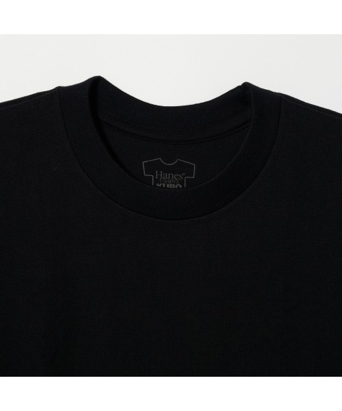 HANES(ヘインズ)の「【Hanes/ヘインズ】HM1-B201 "KURO" CREW NECK T-SHIRT/半袖Tシャツ(Tシャツ/カットソー・メンズ・ブラック・S/M/L/XL)」の3枚目の写真