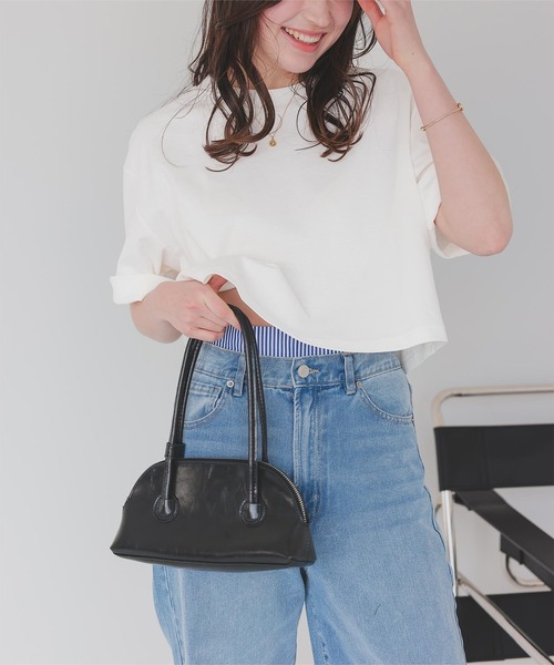 titivate(ティティベイト)の「汗染み防止ルーズシルエットTシャツ(Tシャツ/カットソー・レディース・ホワイト/ネイビー/チャコール/ブラック/ローズ/グレー・MT/L/S/M)」の1枚目の写真
