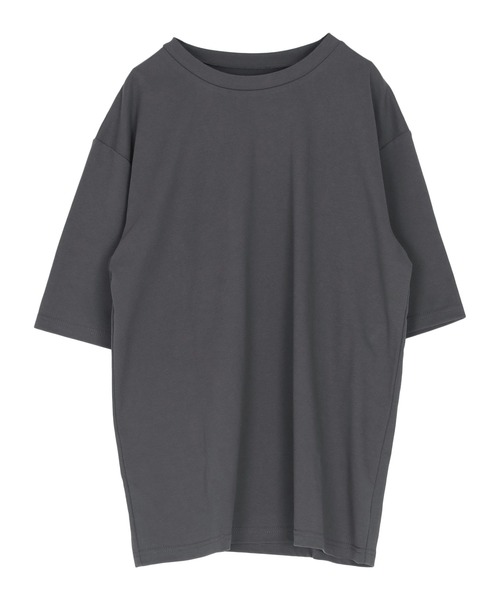 titivate(ティティベイト)の「汗染み防止ルーズシルエットTシャツ(Tシャツ/カットソー・レディース・ホワイト/ネイビー/チャコール/ブラック/ローズ/グレー・MT/L/S/M)」の19枚目の写真