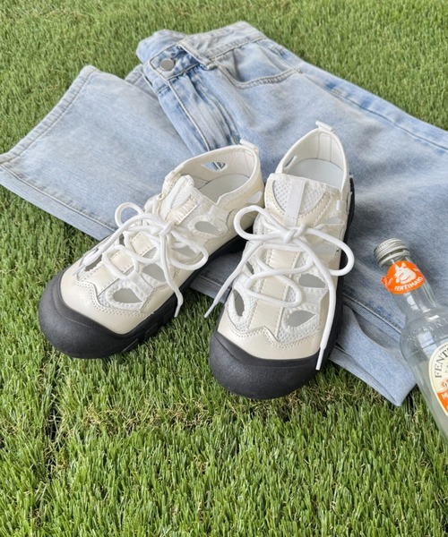   ★ Elon スリップオン フラット サンダル SLY | AIR VOLUME SOLE BELT サンダル (サンダル ) |SHEL'TTER