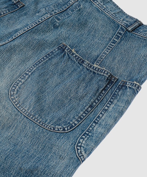 BOW WOW(バウワウ)の「USN M44 DUNGAREE TROUSERS, SIDE SEAMLESS(デニムパンツ・メンズ・インディゴブルー・L/XL)」の8枚目の写真
