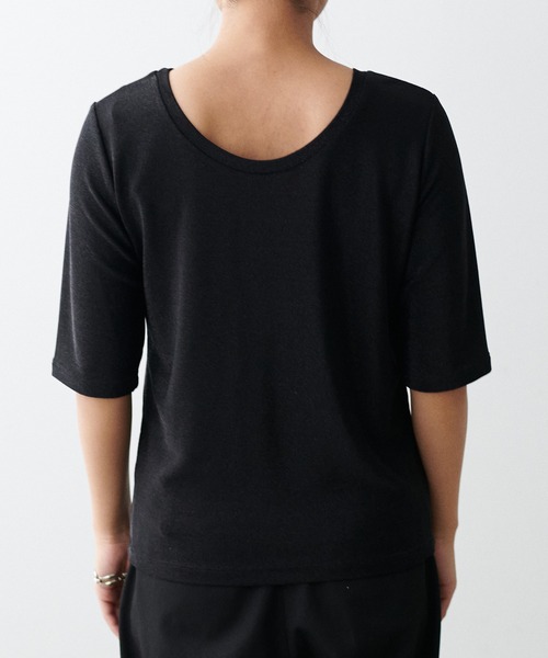 LARUTA(ラルータ)の「【LARUTA】前後2WAYラメフライスT(Tシャツ/カットソー・レディース・サックスブルー/ライトグレー/ベージュ/ブラック・FREE)」の13枚目の写真