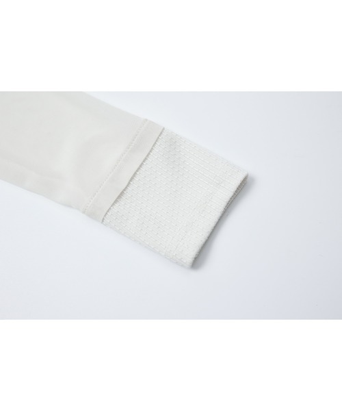 tageechita（タジチタ）の「【tageechita】異素材切替 シアーコンビ ロングスリーブプルオーバー（Tシャツ/カットソー・レディース・アイボリー・S/M/L）」の5枚目の写真