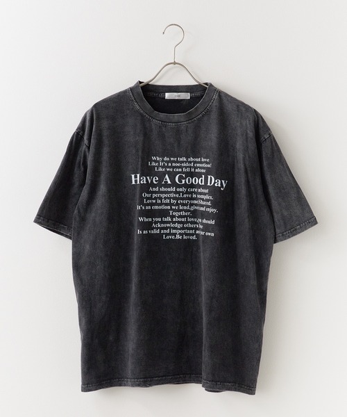 Chick(チック)の「Vintage-style design T-shirts/ヴィンテージ風デザインTシャツ 夏物 夏服(Tシャツ/カットソー・レディース・ブラック・FREE)」の2枚目の写真