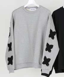 msw1655-BUTTERFLY CROCHET SWEAT スウェット