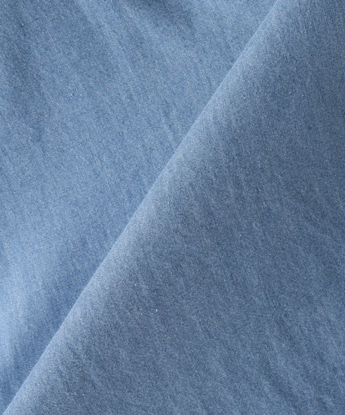 SEEALL（シーオール）の「【SEEALL / シーオール】REGULAR COLLAR SHIRTS DENIM SAU53/ SH381/ I-004（シャツ/ブラウス・メンズ・ネイビー・46/48）」の3枚目の写真