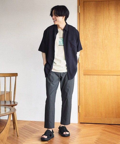 GLOBAL WORK(グローバルワーク)の「スマらくイージーパンツ/メッシュ/288596(その他パンツ・メンズ・ネイビー/ブラック/グレー系その他7/チャコールグレー・SMALL/LARGE/MEDIUM/X-LARGE)」の16枚目の写真