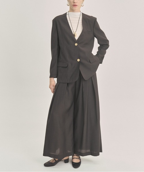 Muel Chic(ミュエルシック)の「Tung sheer pants タングシアーパンツ(その他パンツ・レディース・オフホワイト/ブラック/ライトブルー/ラベンダー・SMALL/MEDIUM)」の9枚目の写真