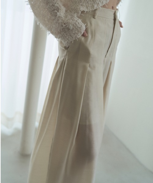 Muel Chic(ミュエルシック)の「Tung sheer pants タングシアーパンツ(その他パンツ・レディース・オフホワイト/ブラック/ライトブルー/ラベンダー・SMALL/MEDIUM)」の17枚目の写真