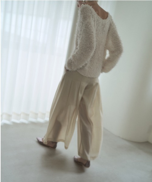 Muel Chic(ミュエルシック)の「Tung sheer pants タングシアーパンツ(その他パンツ・レディース・オフホワイト/ブラック/ライトブルー/ラベンダー・SMALL/MEDIUM)」の16枚目の写真