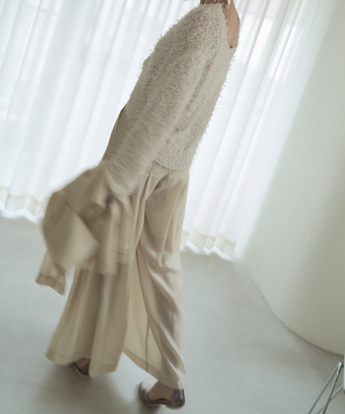 Muel Chic(ミュエルシック)の「Tung sheer pants タングシアーパンツ(その他パンツ・レディース・オフホワイト/ブラック/ライトブルー/ラベンダー・SMALL/MEDIUM)」の18枚目の写真