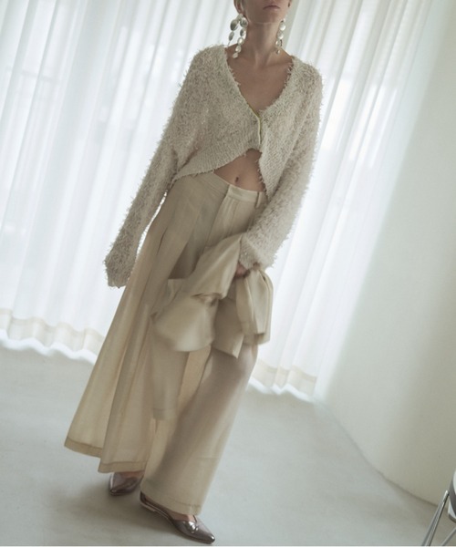 Muel Chic(ミュエルシック)の「Tung sheer pants タングシアーパンツ(その他パンツ・レディース・オフホワイト/ブラック/ライトブルー/ラベンダー・SMALL/MEDIUM)」の19枚目の写真