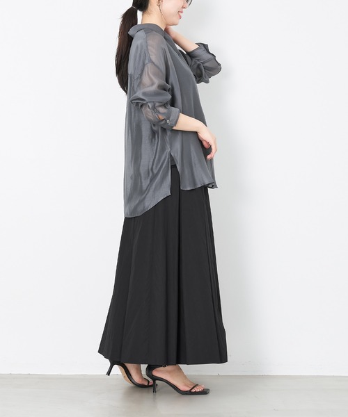 MICA&DEAL（マイカ＆ディール）の「タックボリュームスカート（スカート・レディース・ベージュ/ブラック/アイボリー・FREE）」の12枚目の写真