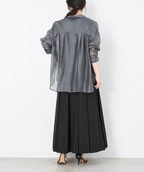 MICA&DEAL（マイカ＆ディール）の「タックボリュームスカート（スカート・レディース・ベージュ/ブラック/アイボリー・FREE）」の13枚目の写真