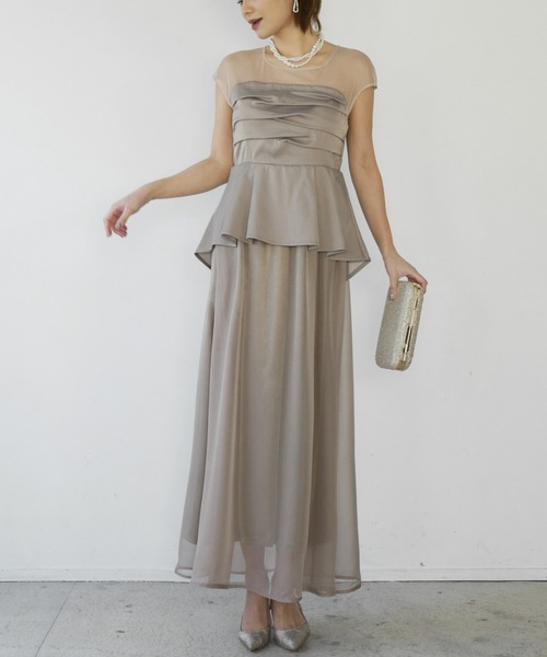 peplum docking dress