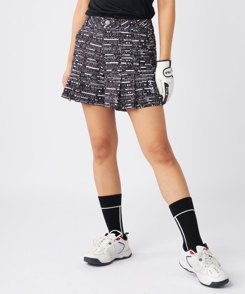 FILA - FILA ゴルフレディース  ブラック・ドット FILA GOLF/フィラゴルフ】レディースショートパンツ ゴルフ