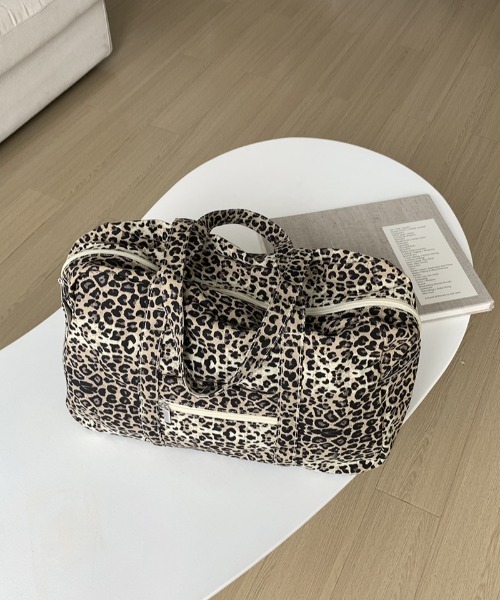 lilful(リルフル)の「レオパード ヒョウ柄 ボストンバッグ 大容量(ボストンバッグ・レディース・レオパード・F)」の11枚目の写真