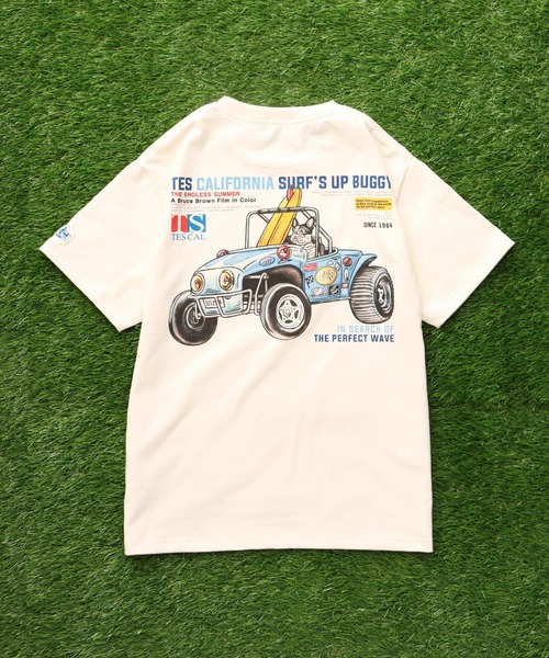 The Endless Summer（エンドレスサマー）の「TES SURF'S UP BUGGY T-SHIRT / Tシャツ（Tシャツ/カットソー・メンズ・アイボリー/ホワイト・X-LARGE/XX-LARGE/SMALL/MEDIUM/LARGE）」の4枚目の写真