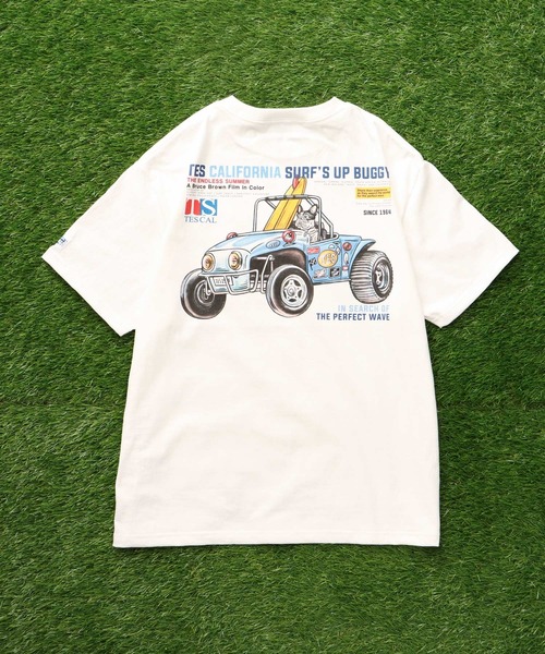 The Endless Summer（エンドレスサマー）の「TES SURF'S UP BUGGY T-SHIRT / Tシャツ（Tシャツ/カットソー・メンズ・アイボリー/ホワイト・X-LARGE/XX-LARGE/SMALL/MEDIUM/LARGE）」の9枚目の写真