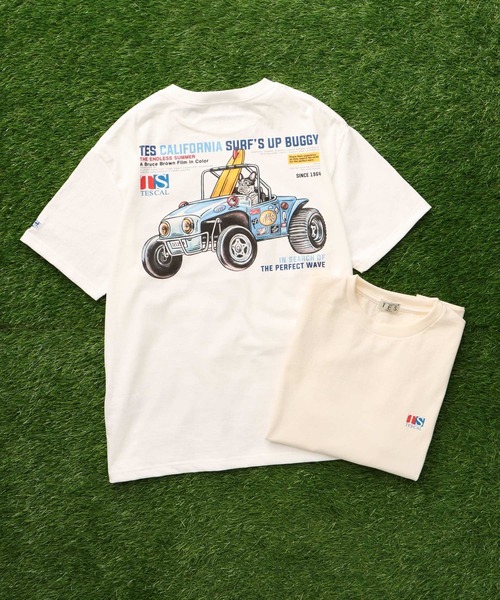 The Endless Summer（エンドレスサマー）の「TES SURF'S UP BUGGY T-SHIRT / Tシャツ（Tシャツ/カットソー・メンズ・アイボリー/ホワイト・X-LARGE/XX-LARGE/SMALL/MEDIUM/LARGE）」の13枚目の写真