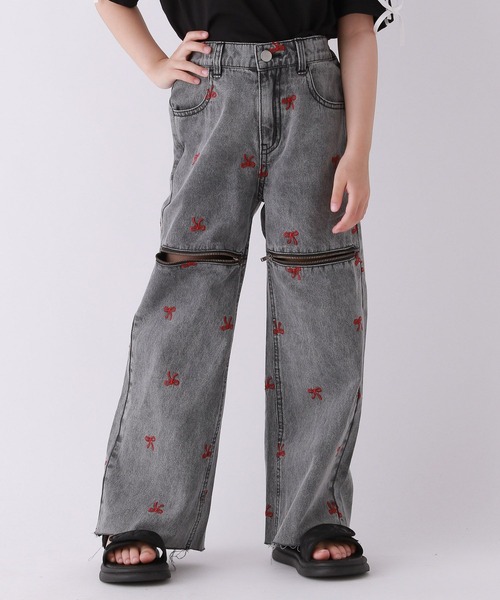 10C REPIPI(ジューシーレピピ)の「【10C REPIPI】KneeZIPリボンパンツ(その他パンツ・キッズ・ブルー/ブラック・120cm/130cm/110cm)」の8枚目の写真