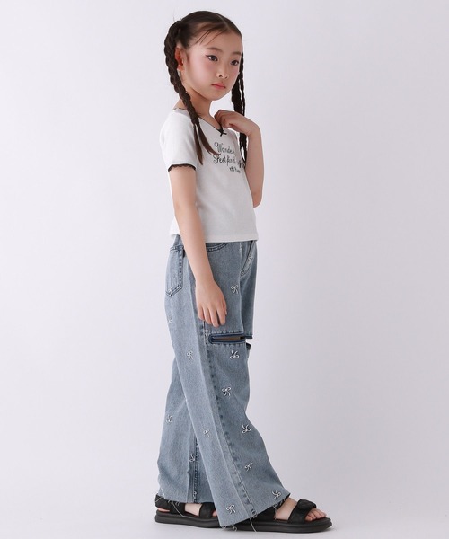 10C REPIPI(ジューシーレピピ)の「【10C REPIPI】KneeZIPリボンパンツ(その他パンツ・キッズ・ブルー/ブラック・120cm/130cm/110cm)」の11枚目の写真