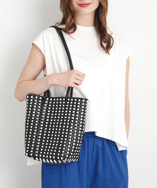 URBAN RESEARCH Sonny Label（アーバンリサーチサニーレーベル）の「メルカドトートバッグ（トートバッグ・レディース・ブラック系その他/ブラック/ホワイト・ONE）」の3枚目の写真