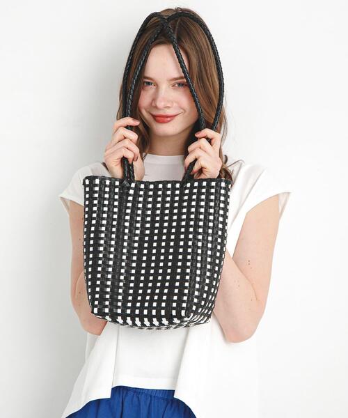 URBAN RESEARCH Sonny Label（アーバンリサーチサニーレーベル）の「メルカドトートバッグ（トートバッグ・レディース・ブラック系その他/ブラック/ホワイト・ONE）」の9枚目の写真