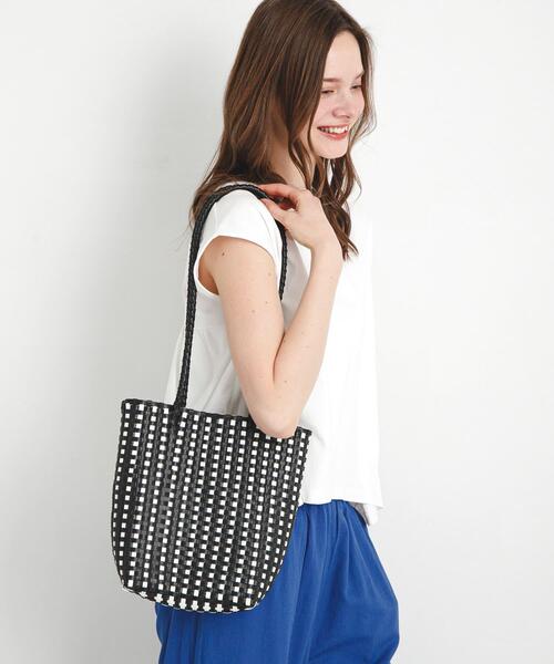 URBAN RESEARCH Sonny Label（アーバンリサーチサニーレーベル）の「メルカドトートバッグ（トートバッグ・レディース・ブラック系その他/ブラック/ホワイト・ONE）」の10枚目の写真