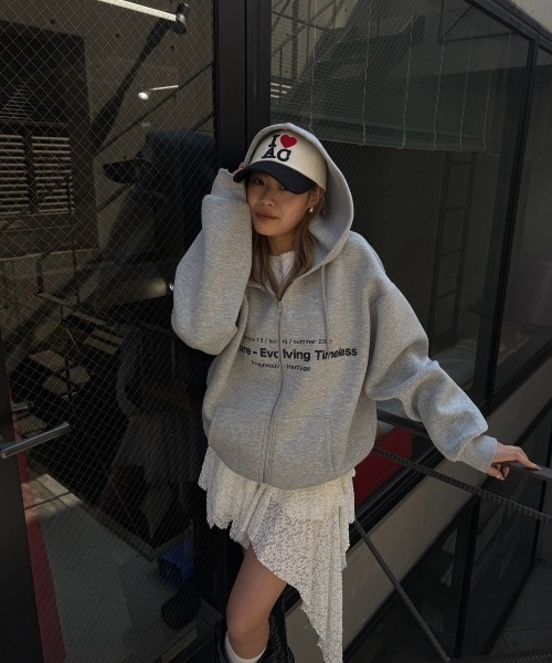 ACLENT（アクレント）の「アシンメトリーレースミニスカート（スカート・レディース・ホワイト/ブラック・FREE）」の18枚目の写真