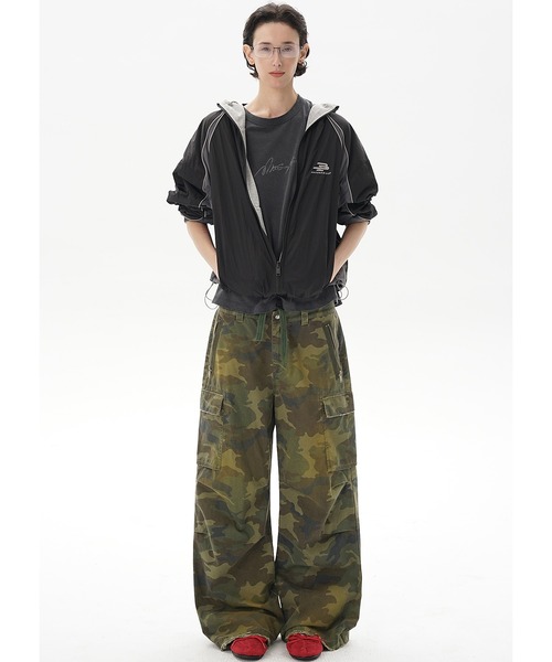 MASONPRINCE(メイソンプリンス)の「ルーズフィット カモフラ柄 パラシュートパンツ XXK4310【MASONPRINCE】(カーゴパンツ・メンズ・カモフラージュ・L/M/S/XL)」の9枚目の写真