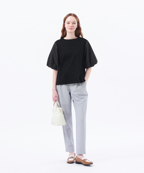 MACKINTOSH PHILOSOPHY（ﾏｯｷﾝﾄｯｼｭ ﾌｨﾛｿﾌｨｰ）の「サッカーテーパードパンツ（その他パンツ・レディース・チャコールグレー/ライトブルー/ダークネイビー・38/36/40）」の9枚目の写真