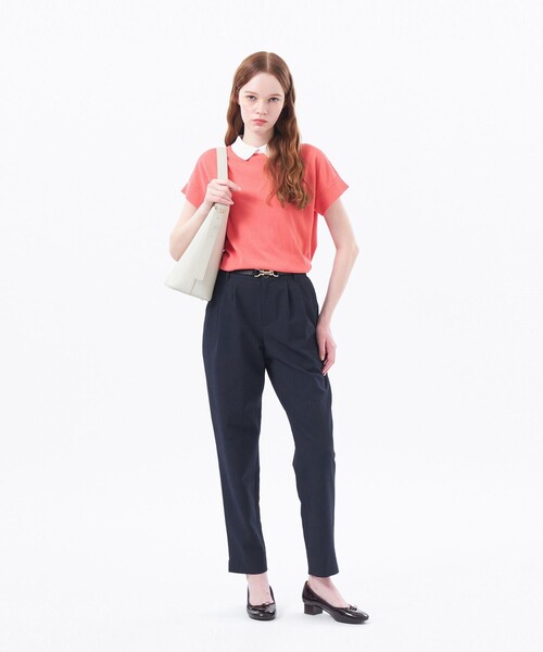 MACKINTOSH PHILOSOPHY（ﾏｯｷﾝﾄｯｼｭ ﾌｨﾛｿﾌｨｰ）の「サッカーテーパードパンツ（その他パンツ・レディース・チャコールグレー/ライトブルー/ダークネイビー・38/36/40）」の8枚目の写真