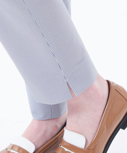 MACKINTOSH PHILOSOPHY（ﾏｯｷﾝﾄｯｼｭ ﾌｨﾛｿﾌｨｰ）の「サッカーテーパードパンツ（その他パンツ・レディース・チャコールグレー/ライトブルー/ダークネイビー・38/36/40）」の15枚目の写真