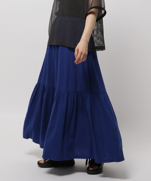 【新品未使用品☺︎】　ニコアンド リネン混フレアスカート　L niko and ｜リネン混フレアスカート | Rakuten Fashion(楽天