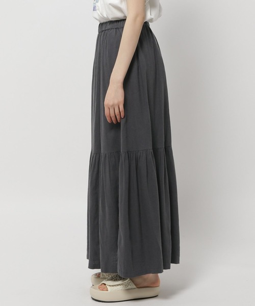 niko and...（ニコアンド）の「リネン混フレアスカート（スカート・レディース・カーキ/ブルー/チャコール・LARGE/MEDIUM）」の17枚目の写真