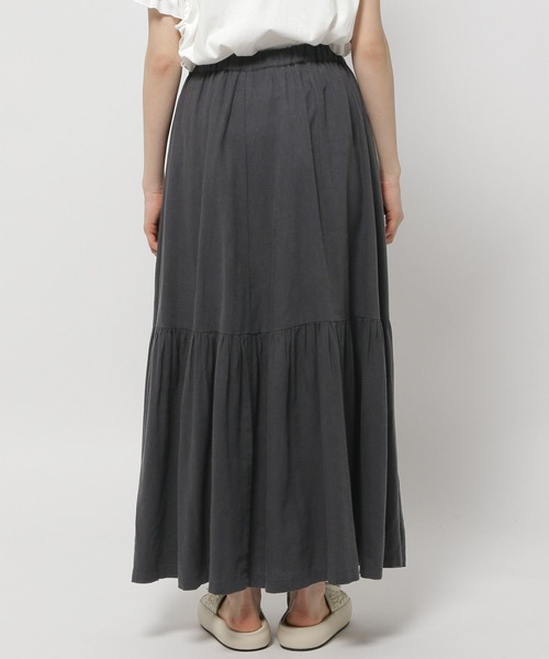 niko and...（ニコアンド）の「リネン混フレアスカート（スカート・レディース・カーキ/ブルー/チャコール・LARGE/MEDIUM）」の18枚目の写真