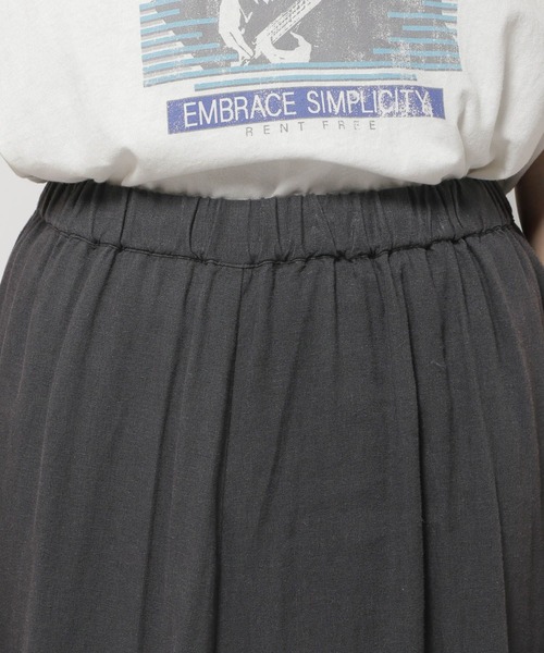 niko and...（ニコアンド）の「リネン混フレアスカート（スカート・レディース・カーキ/ブルー/チャコール・LARGE/MEDIUM）」の19枚目の写真