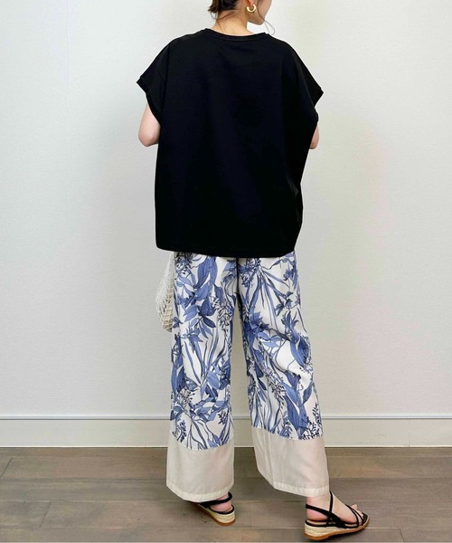 DIARIUM（ディアリウム）の「【日本製】シアー切り替えイージーパンツ（その他パンツ・レディース・ブルー/グリーン・M）」の16枚目の写真