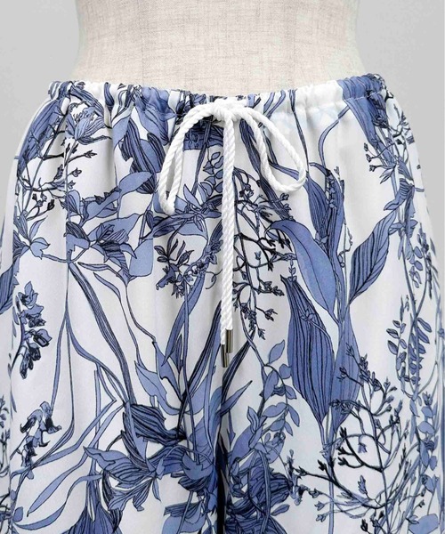 DIARIUM（ディアリウム）の「【日本製】シアー切り替えイージーパンツ（その他パンツ・レディース・ブルー/グリーン・M）」の17枚目の写真