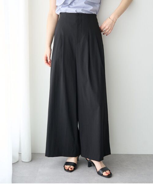 YECCA VECCA(イェッカヴェッカ)の「ドライタッチストレッチワイドパンツ(その他パンツ・レディース・モカ/ブラック・S/M)」の4枚目の写真